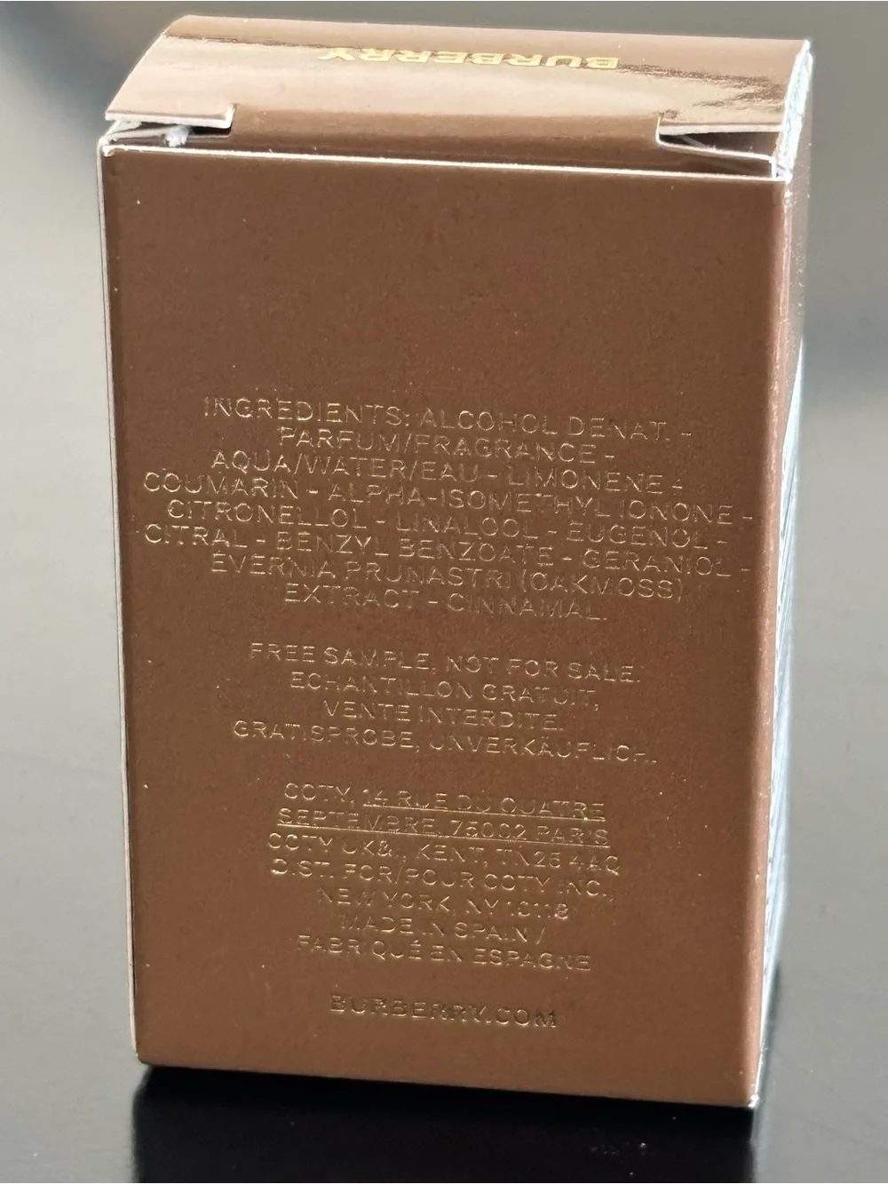 Mini Burberry Hero EDP Sample 5 mL